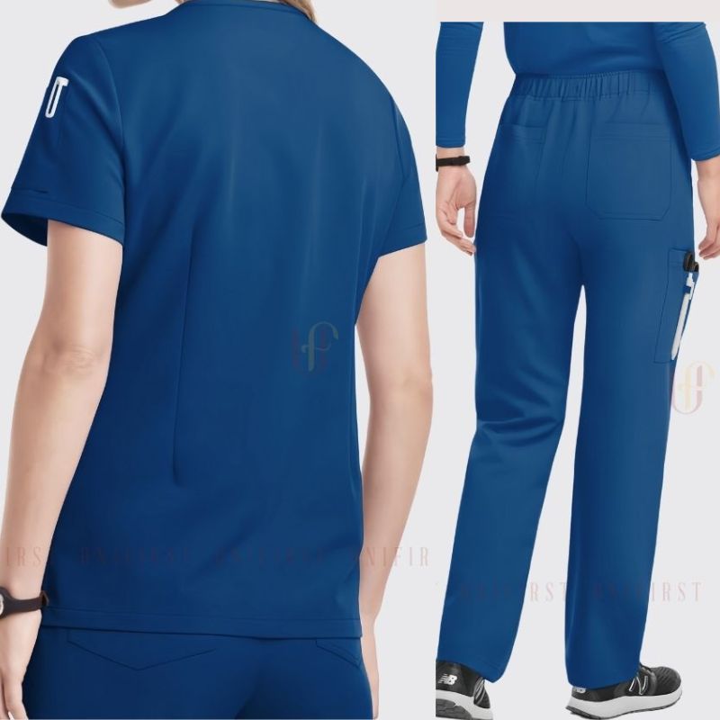 Mẫu đồng phục Scrubs màu xanh đậm